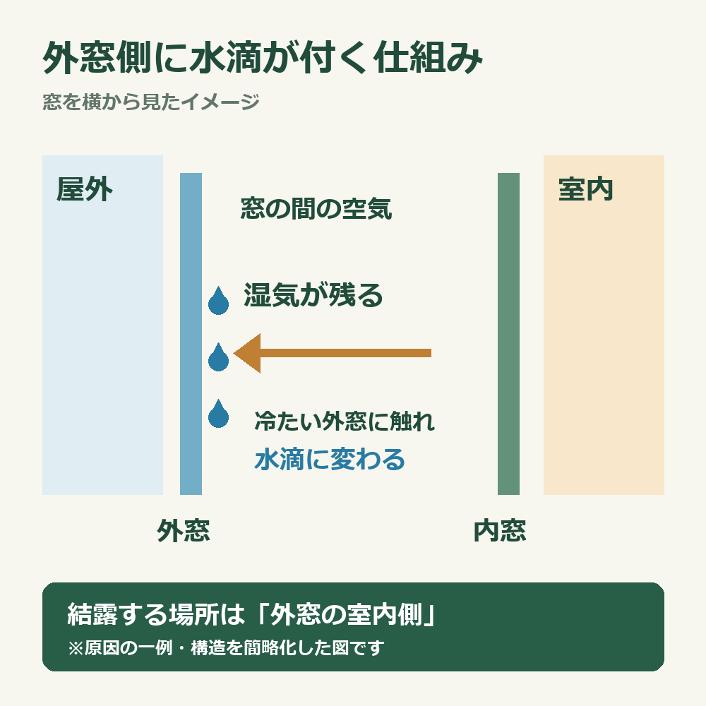 内窓を付けても外窓が結露するのはなぜ？原因と換気のポイント｜江戸川区 SaKaBeのブログ 写真2